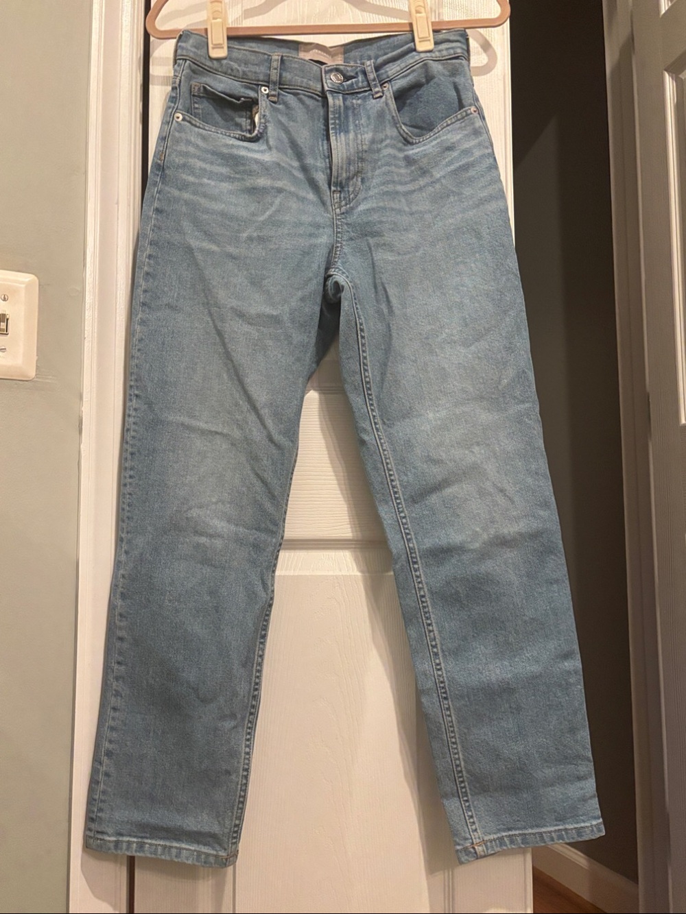 Everlane cheeky 90s Straight-Leg Jeans in Light Blue